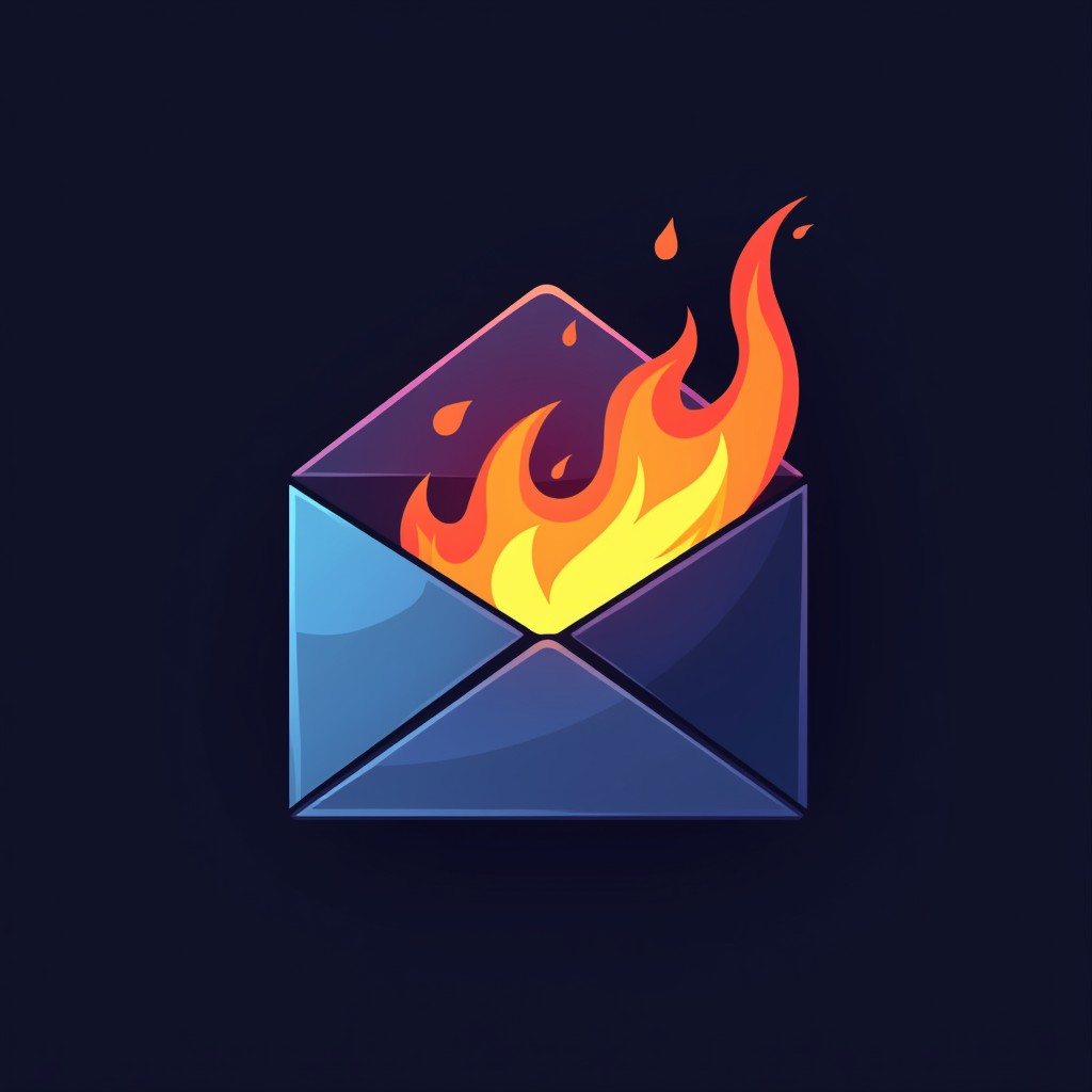 Burning Envelope Logo